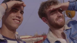 屋頂上的電影約會